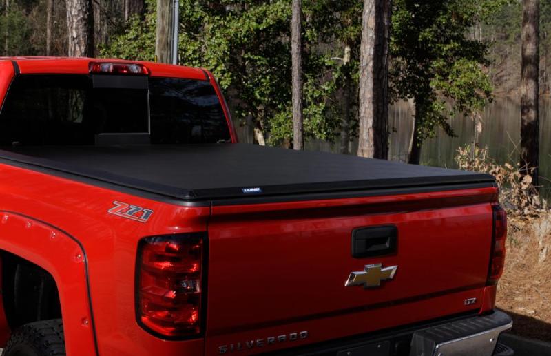 LUND 15-17 Chevy Colorado Fleetside (5ft. Bed) Hard Fold Tonneau Cover - Black