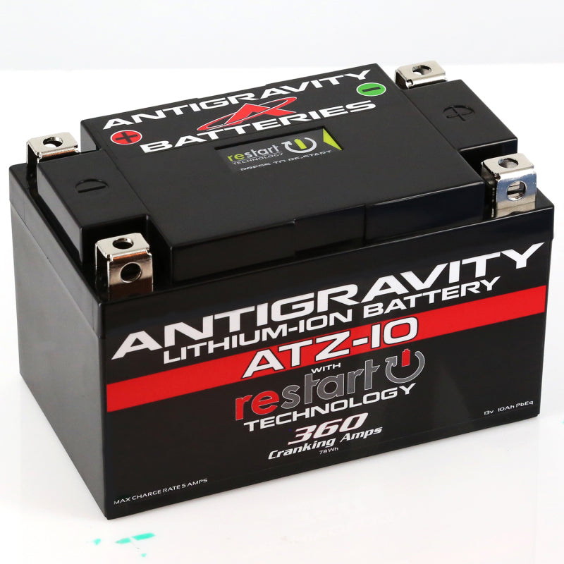 ANTIGRAVITY YTZ10 Lithium Battery w/Re-Start