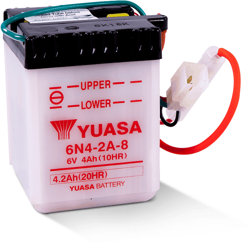 YUASA 6N4-2A-8 Conventional 6 Volt Battery