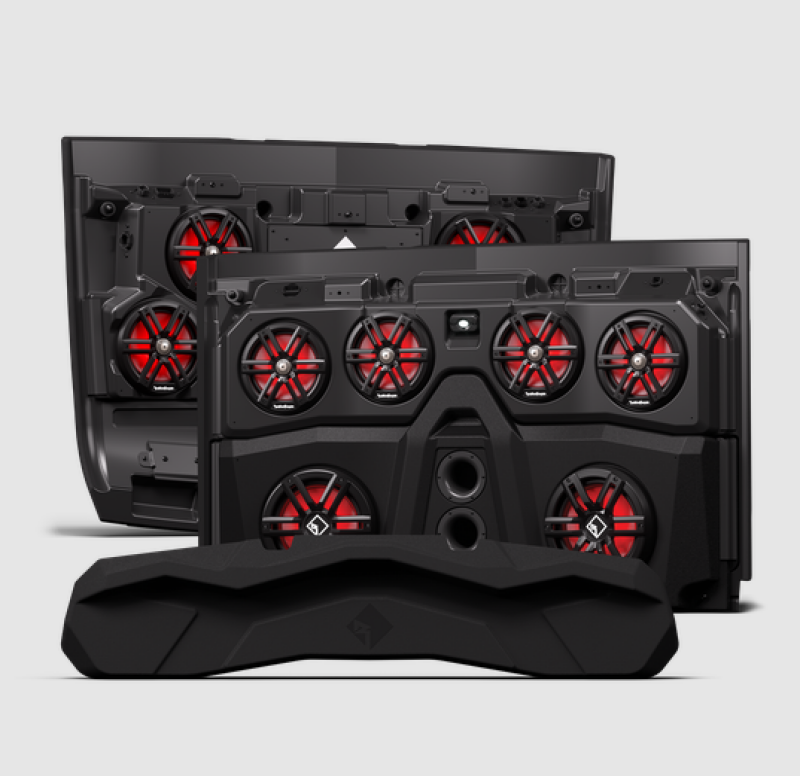 ROCKFORD FOSGATE 18+ Polaris Ranger Crew Front & Rear Audio Roof