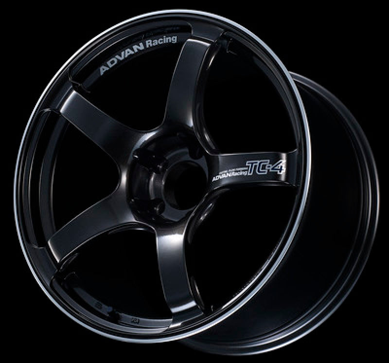 ADVAN TC4 17x7.0 +42 4-100 Black Gunmetallic & Ring Wheel