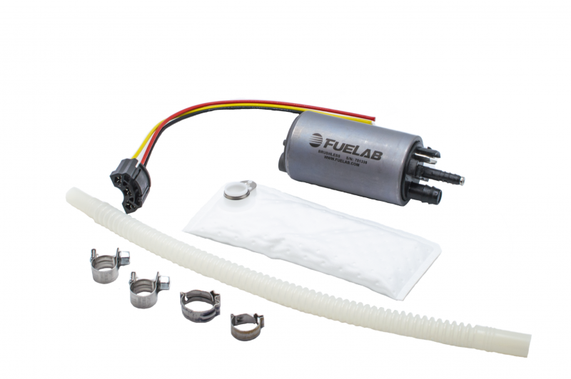 FUELAB 496 In-Tank Brushless Fuel Pump w/9mm Barb & 6mm Barb Siphon - 350 LPH