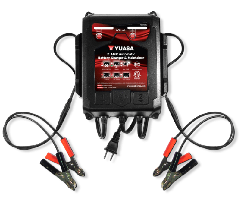 YUASA 2 Amp Charger & Maintainer (6/12V)