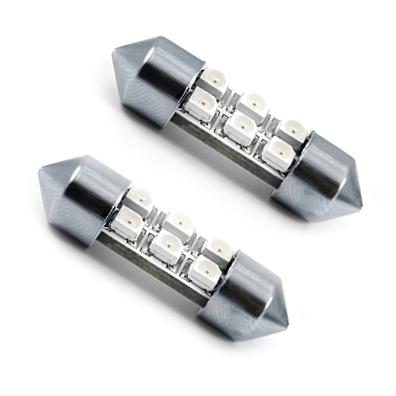 ORACLE 31MM 6 LED SMD Festoon Bulbs (Pair) - Cool White SEE WARRANTY