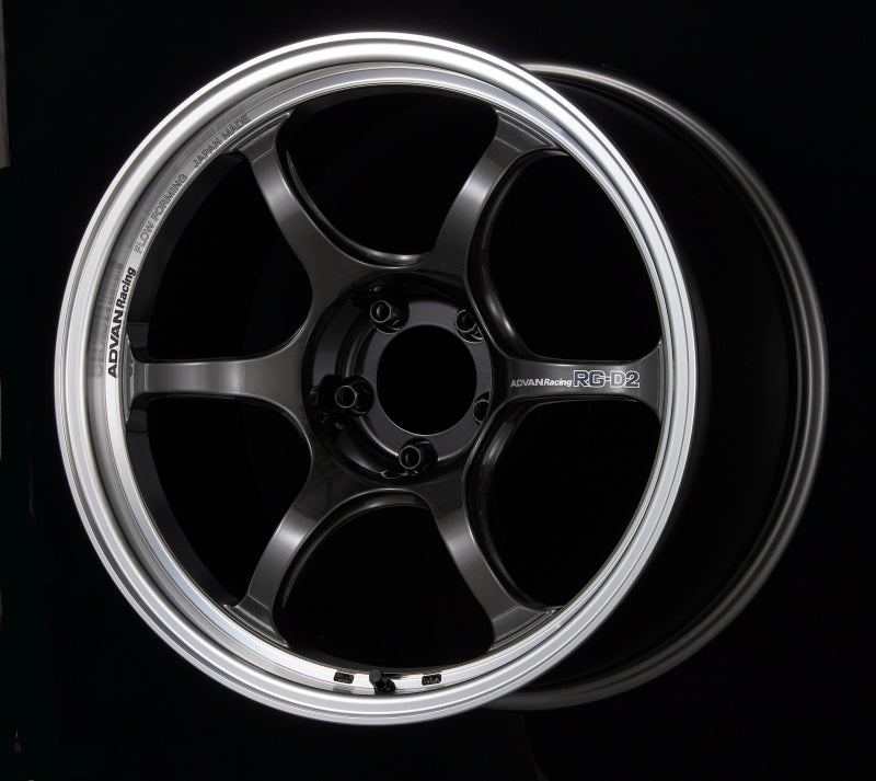 ADVAN RG-D2 18x8.5 +45 5-114.3 Machining & Black Gunmetallic Wheel