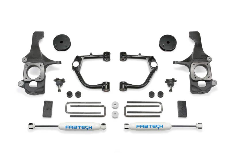 FABTECH 16-19 Toyota Tundra 2WD/4WD 4in Budget UCA System w/Rear Perf. Shocks