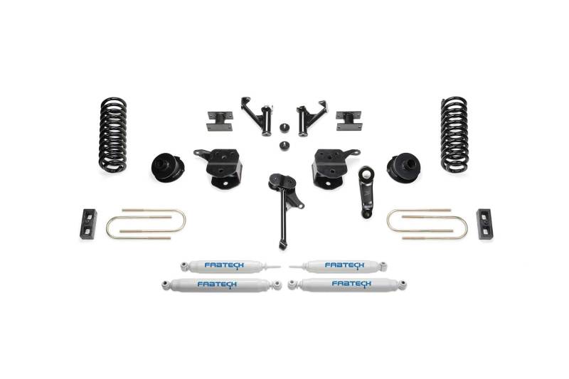 FABTECH 13-18 Ram 3500 4WD 5in Basic Kit w/Perf Shks