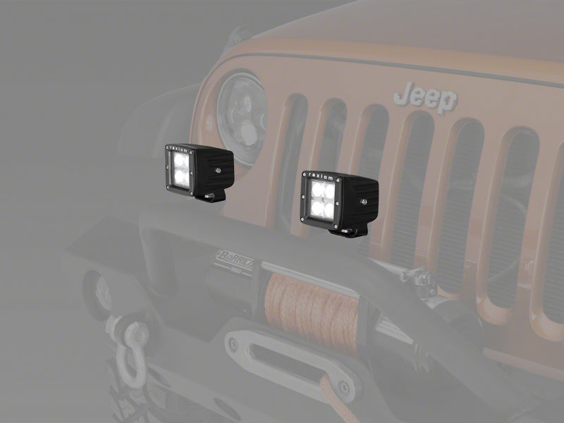 RAXIOM 3-In Square 4-LED Off Road Light Spot Beam Universal (Some Adaptation May Be Required)