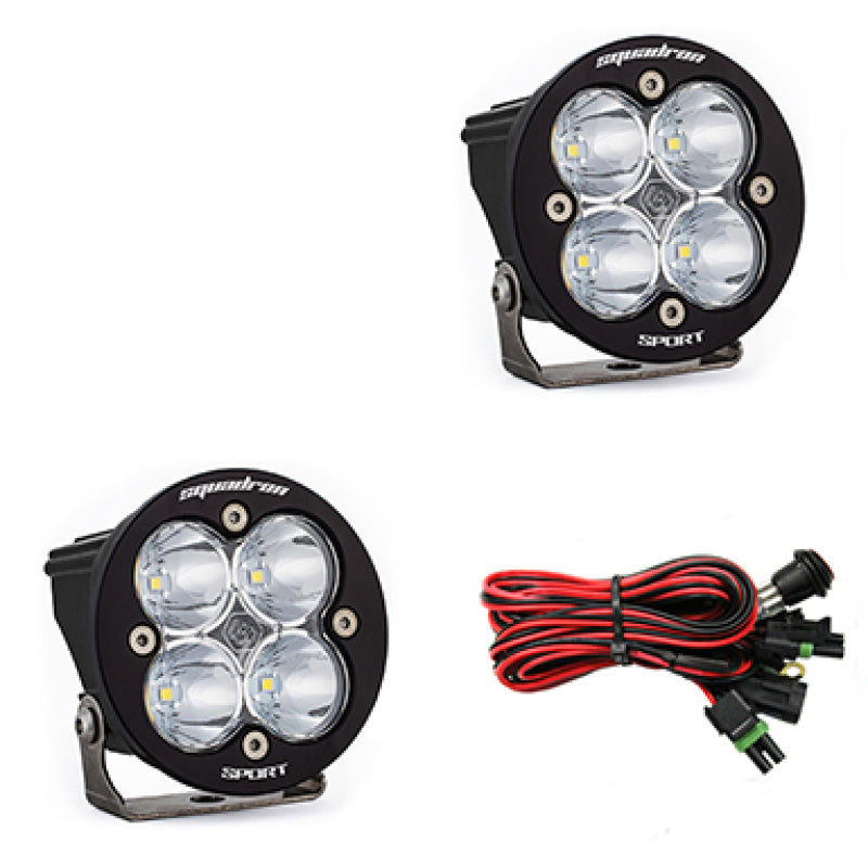 BAJA DESIGNS Squadron R Sport LED Spot Pair Light Pods - Clear