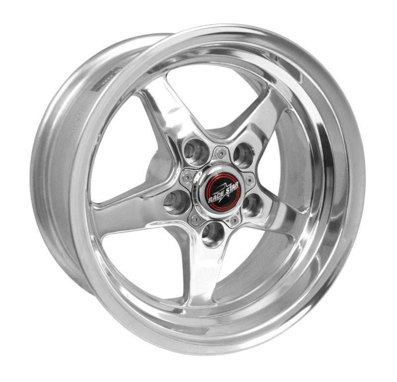 RACE STAR 92 Drag Star 15x7.00 5x4.75bc 3.50bs Direct Drill Polished Wheel