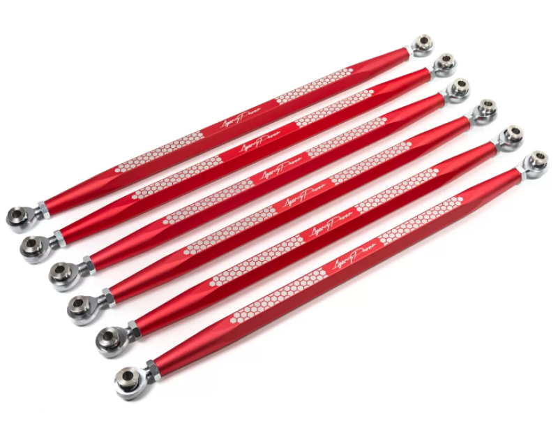 AGENCY POWER 17-23 Can-Am Maverick X3 Red Adjustable Rear Radius Rod Set