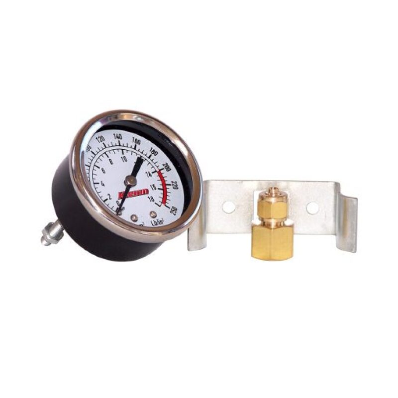 KLEINN Dash Mount Analog Air Pressure Gauge/ 0-250 PSI - 1/4In M NPT Inlet