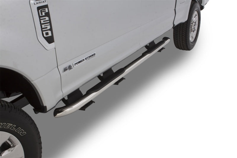 LUND 2019 Ford Ranger 3in. Round Bent SS Nerf Bars - Polished