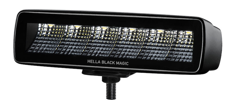 HELLA Universal Black Magic 6 L.E.D. Mini Light Bar - Flood Beam