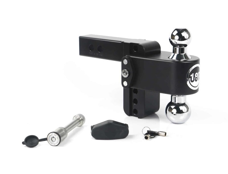 WEIGH SAFE 180 Hitch 4in Drop Hitch & 2in Shank (10K/12.5K GTWR) w/WS05 - Black Cerakote