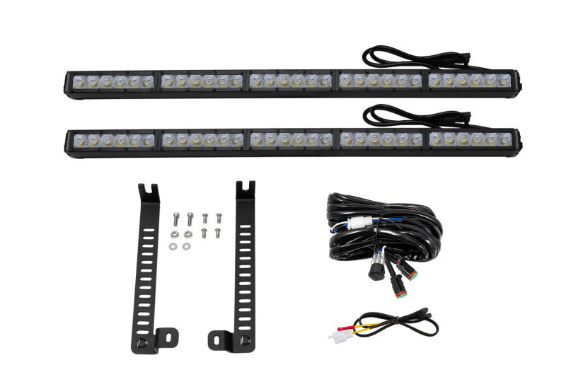 DIODE DYNAMICS 14-19 Toyota 4Runner SS30 Dual Stealth Lightbar Kit - White Driving