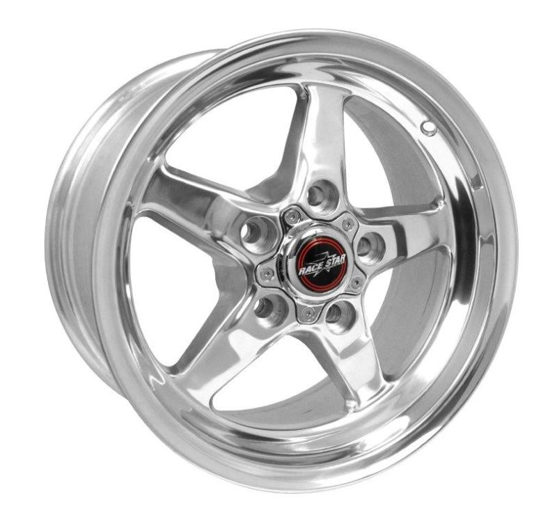 RACE STAR 92 Drag Star 15x8.00 5x4.75bc 5.25bs Direct Drill Polished Wheel