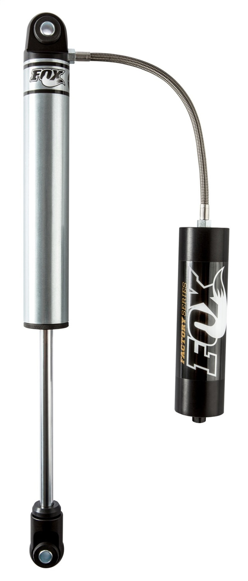 FOX 2.0 Factory Series 12in. Smooth Body Remote Res. Shock w/Hrglss Eyelet/Cap (Custom Valvg) - Blk