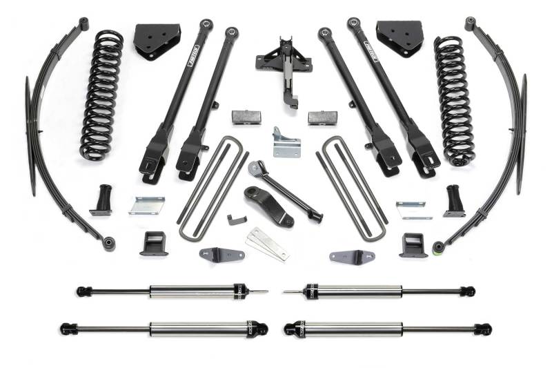 FABTECH 11-16 Ford F350 4WD 10in 4Link Sys w/Coils & Dlss Shks