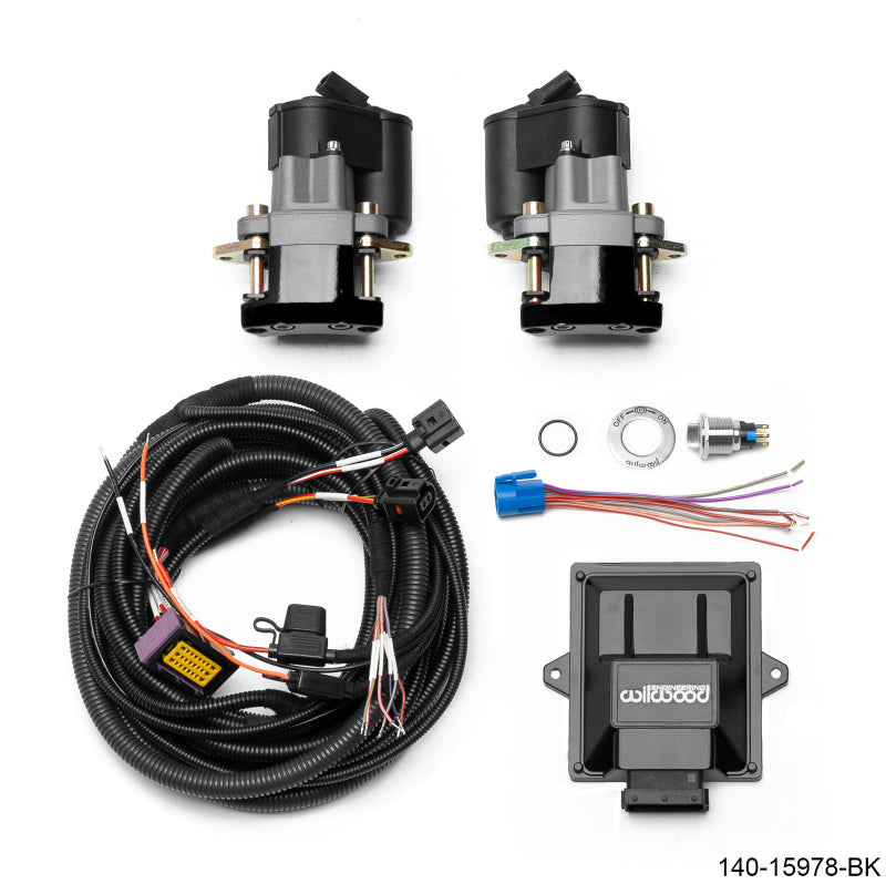 WILWOOD Electronic Parking Brake Rear Retrofit Kit - 0.810in Rotor Black