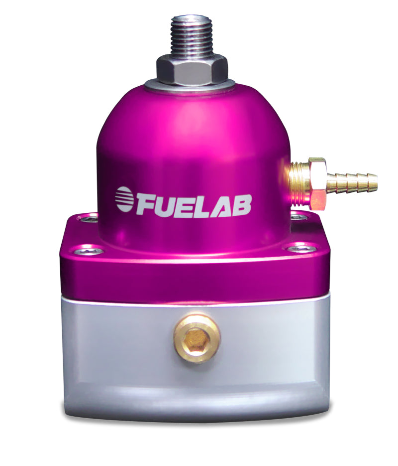 FUELAB 515 TBI Adjustable FPR 10-25 PSI (2) -10AN In (1) -6AN Return - Purple