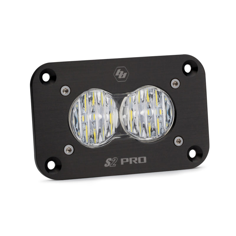 BAJA DESIGNS S2 Sport Flush Mount Wide Cornering Pattern LED Work Light - Clear Lens