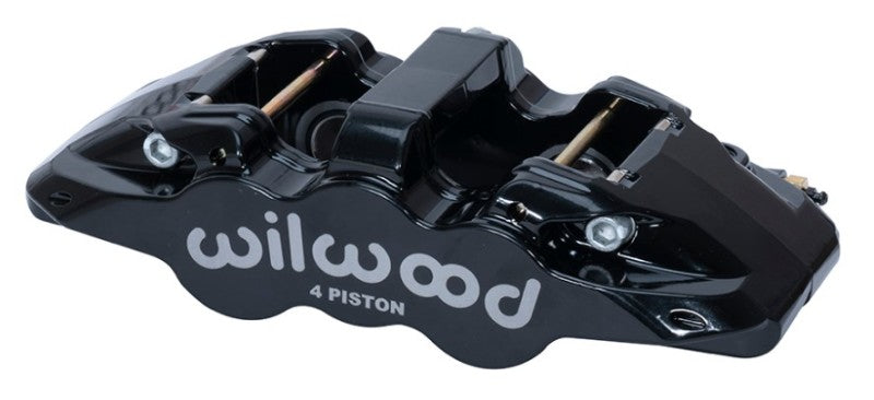 WILWOOD Caliper - Aero4-DS Forged Four-Piston Caliper Black 1.12in Piston 1.10in Rotor - Black