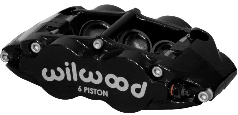 WILWOOD Caliper-Forged Narrow Superlite 6R-L/H 1.75/1.25in/1.25in Pistons 1.25in Rotor - Black