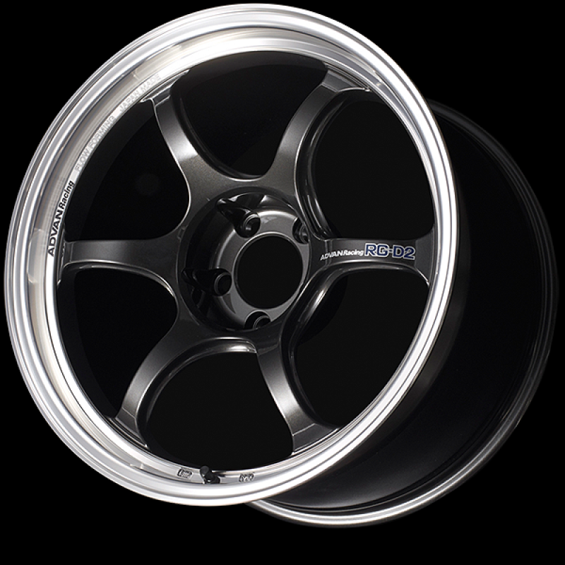 ADVAN RG-D2 18x9.5 +40mm 5-100 Machining & Black Gun Metallic Wheel