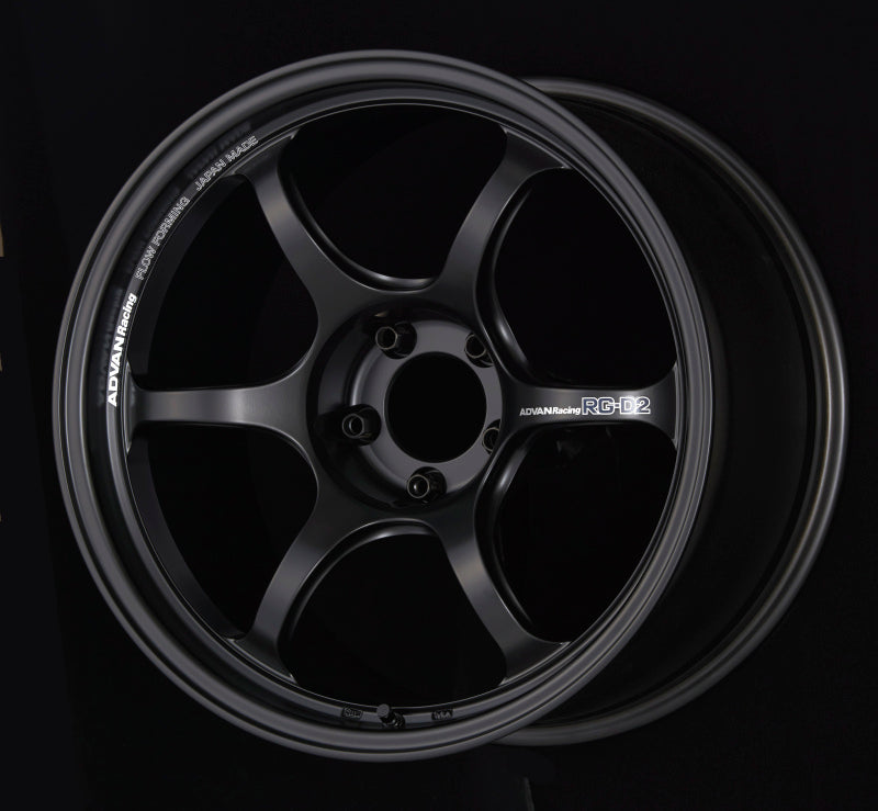 ADVAN RG-D2 18x8.0 +45 5-120 Semi Gloss Black Wheel