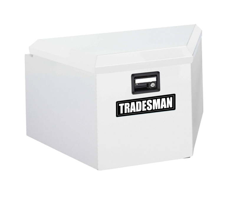 TRADESMAN Steel Trailer Tongue Storage Box (16in.) - White