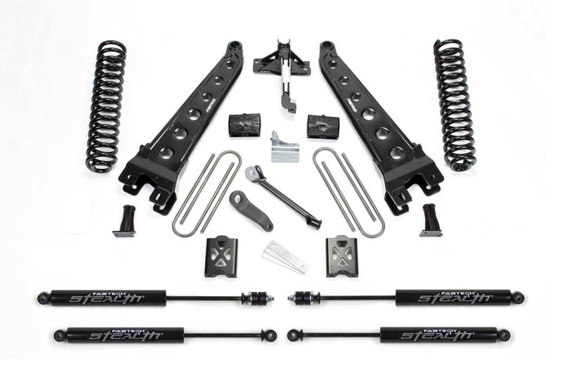 FABTECH 05-07 Ford F350 4WD 6in Rad Arm Sys w/Coils & Stealth