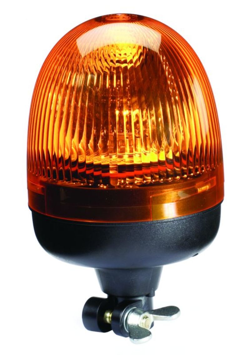 HELLA Rota Compact 12V Amber Lens Beacon w/ Flexible Pole Mount