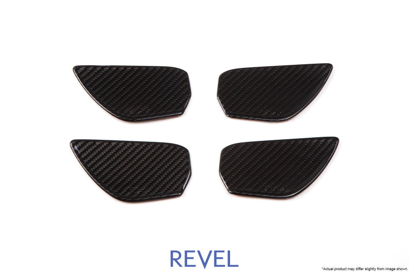 REVEL GT Dry Carbon Door Trim Inner Handles (FL/FR/RL/RR) 16-18 Honda Civic - 4 Pieces