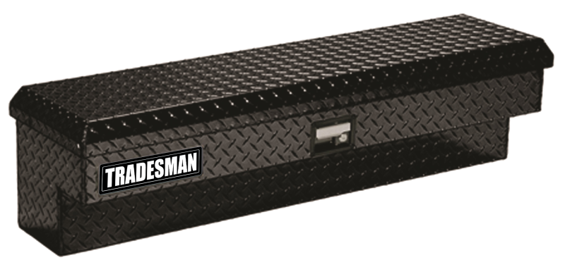 TRADESMAN Aluminum Side Bin Truck Tool Box (48in.) - Black