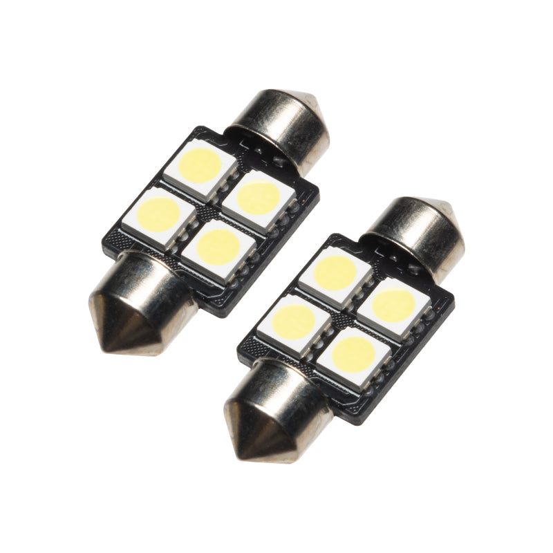 ORACLE 33MM 4 LED 3-Chip Festoon Bulbs (Pair) - Cool White SEE WARRANTY