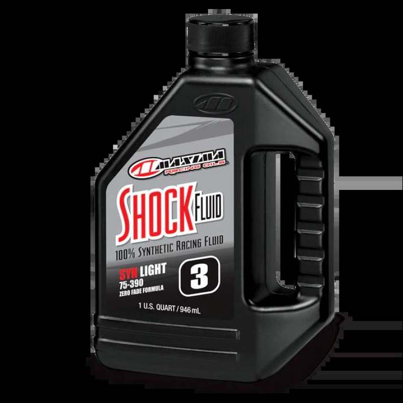 MAXIMA Synthetic Racing Shock Fluid Light 3wt - 1 Liter - Case of 12