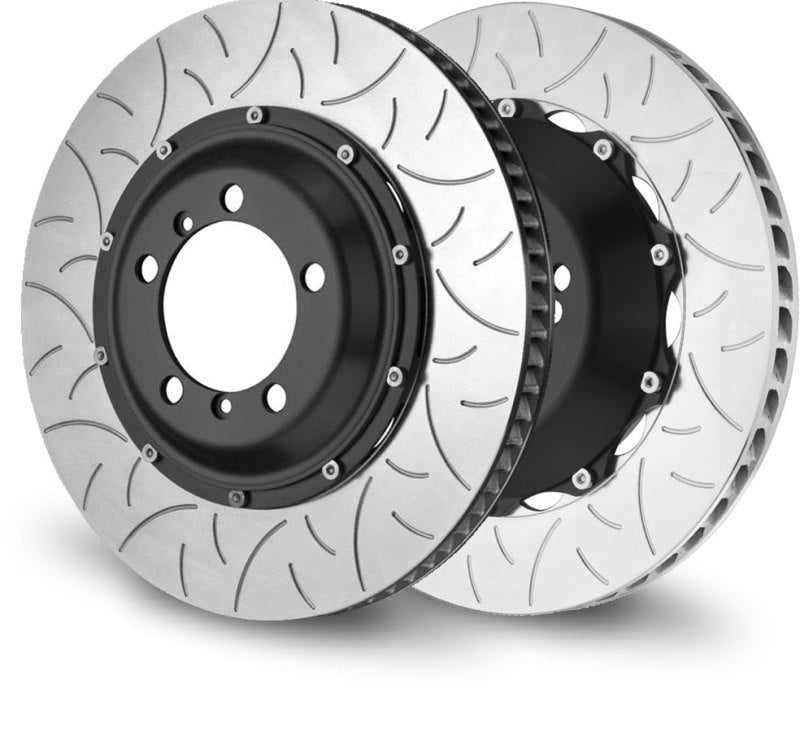 BREMBO 04-06 CaRearera GT Rear 2-Piece Discs 380x34 2pc Rotor Slotted Type-3