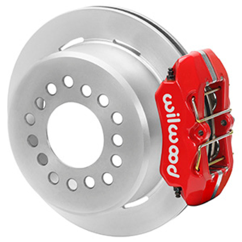 WILWOOD Chevrolet 7-5/8in Rear Axle Dynapro Disc Brake Kit 11in Rotor -Red Caliper