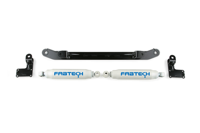 FABTECH 07-14 GM C/K1500 2WD/4WD Dual Steering Stabilizer System w/Perf. Shocks