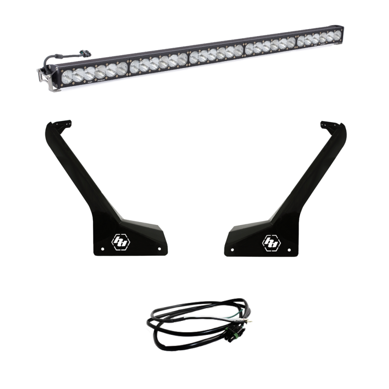 BAJA DESIGNS 2018+ Jeep Wrangler JL/JT OnX6+ 50in Roof LED Light Bar Kit w/ Upfitter