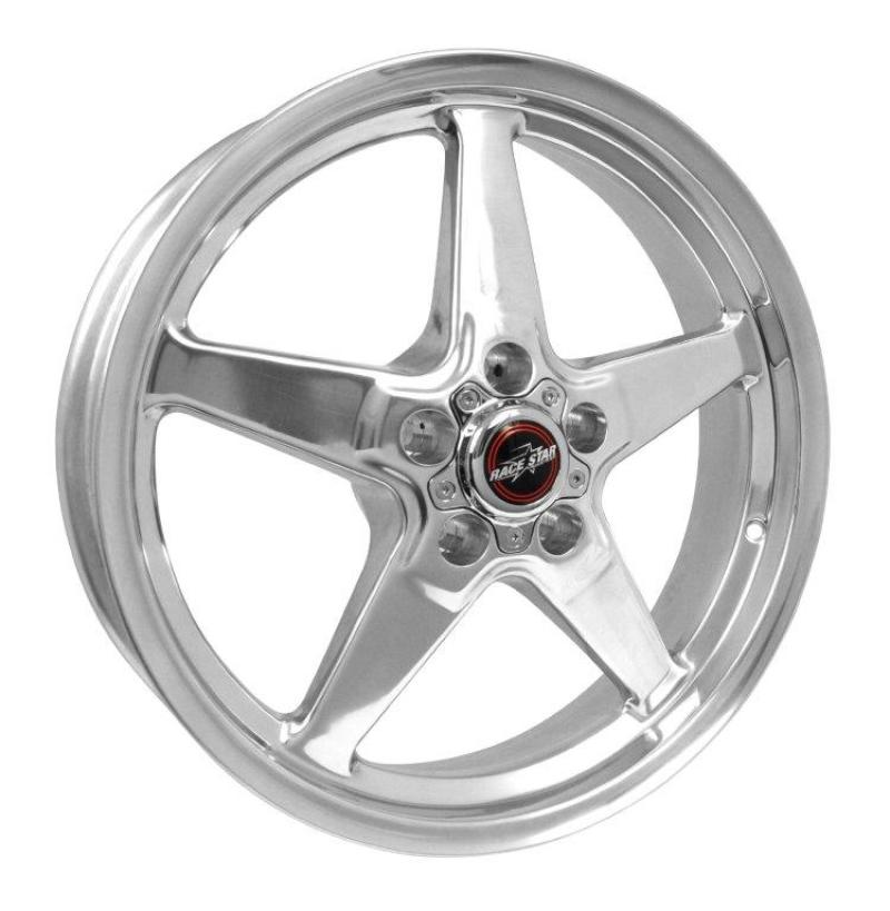 RACE STAR 92 Drag Star 18x5.00 5x4.75bc 2.00bs Direct Drill Polished Wheel