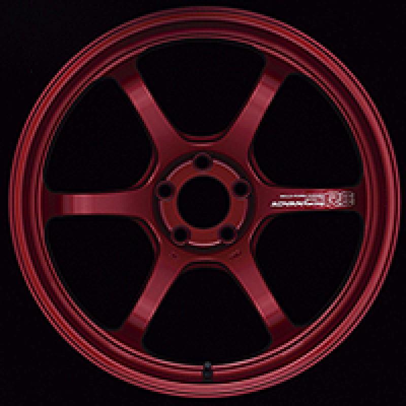 Advan R6 18x9.5 +45 5X120 Racing Candy Red Wheel