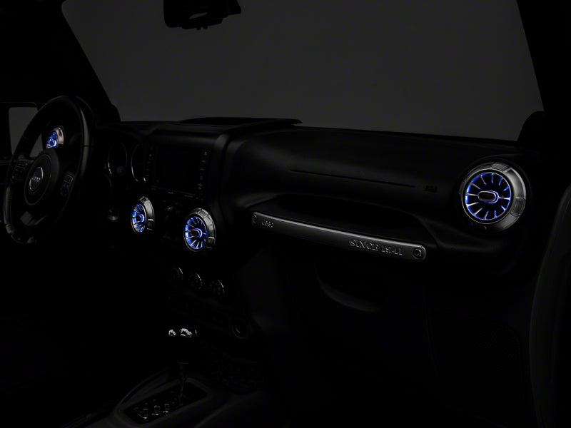 RAXIOM 11-18 Jeep Wrangler JK LED Ambient Vent Lighting Kit