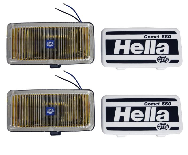 HELLA 550 Series 55W 12V H3 Fog Lamp Kit - Amber