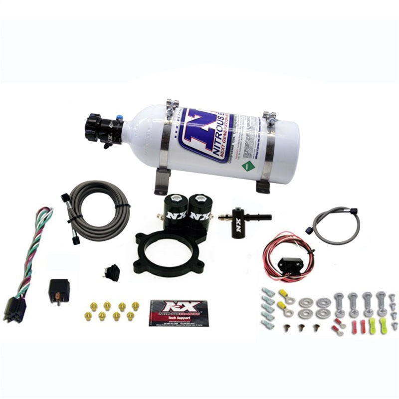 Nitrous Express 2014+ GM 5.3L Truck Nitrous Plate Kit (50-250HP) w/5lb Bottle