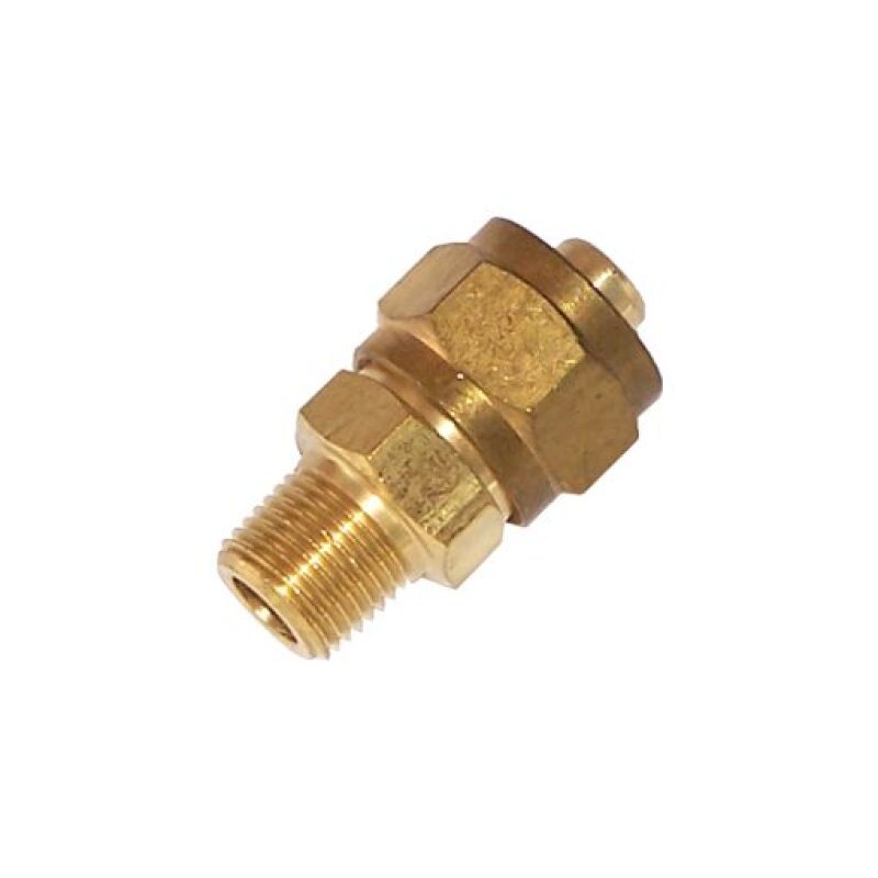 KLEINN 1/2In OD Tubing 1/4In M NPT Straight Compression Fitting