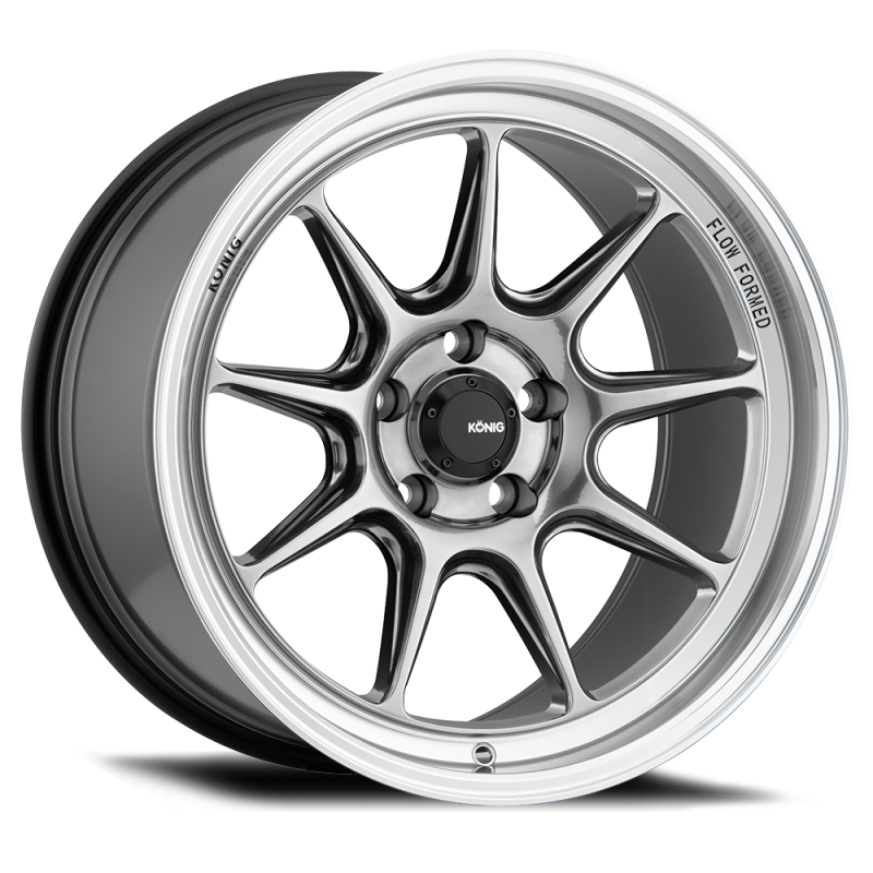 KONIG Countergram 15x7.5 4x100 ET35 Hyper Chrome / Machined Lip