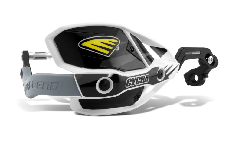 CYCRA CRM Ultra 1-1/8 in. Clamp w/White Shields/Black Covers