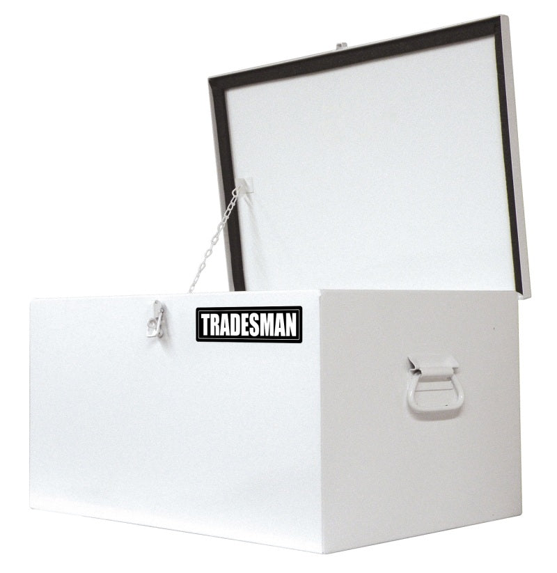 TRADESMAN Steel Job Site Box/Chest (Light Duty/Small) (24in.) - White